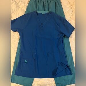 Adar Uniforms Teal Scrub Top
